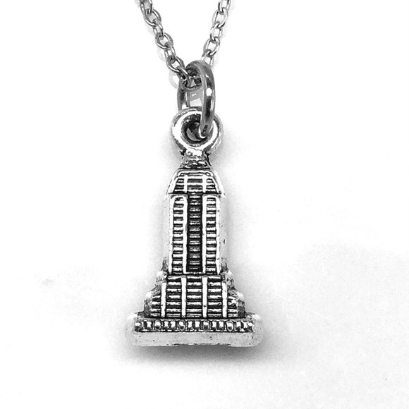 Empire State Building Charm Pendant Necklace - Picture 1 of 2